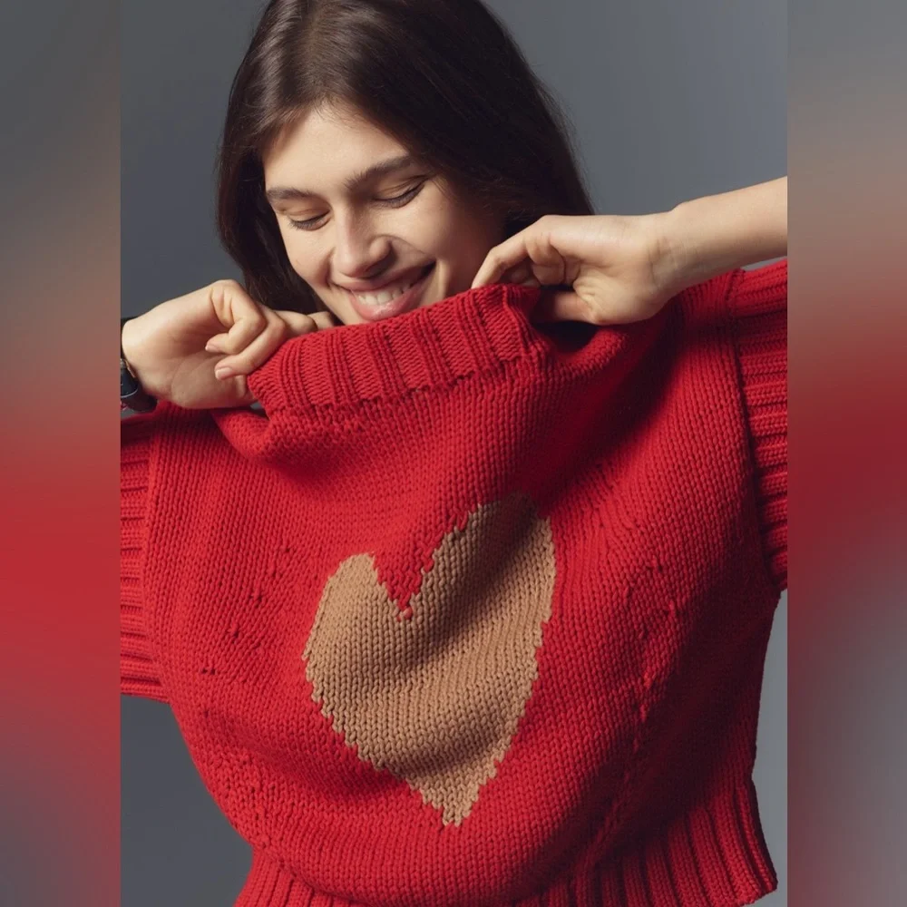 NWT! The Pippa Mock-Neck Sweater by Maeve: Extended Shoulder Edition ⚫️ - Picture 4 of 8
